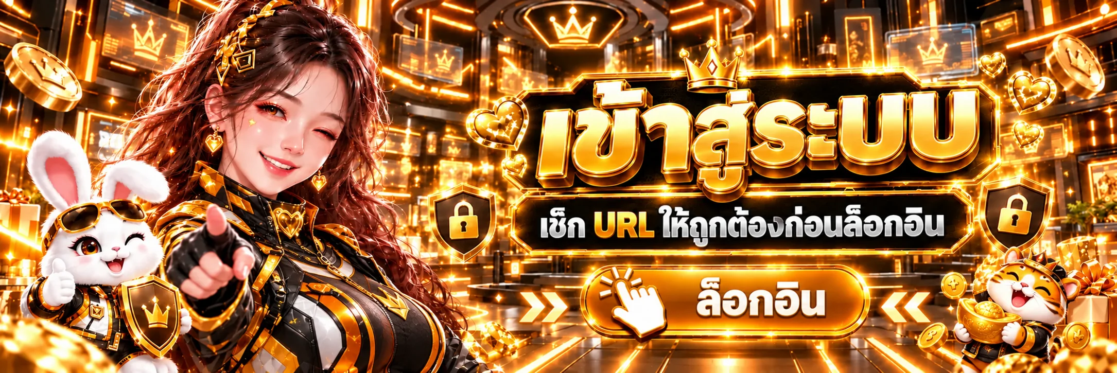 แบนเนอร์ ทางเข้าเล่น SKY1X โทนดำส้ม